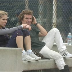 Fernando Sartorius y Elsa Pataky en un entrenamiento