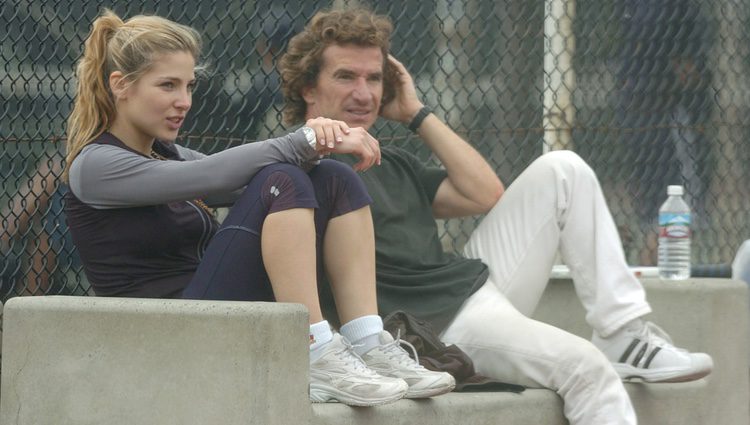 Fernando Sartorius y Elsa Pataky en un entrenamiento