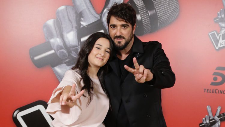 Antonio Orozco y Rocío Aguilar, ganadora de 'La Voz Kids 3'