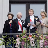 Los Reyes de Suecia, los Reyes de Holanda y Astrid de Noruega en el 80 cumpleaños de Harald y Sonia de Noruega