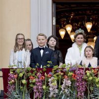 La Familia Real Noruega en el 80 cumpleaños de Harald y Sonia de Noruega