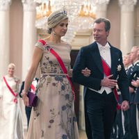 Máxima de Holanda y Enrique de Luxemburgo en una cena de gala por el 80 cumpleaños de los Reyes de Noruega