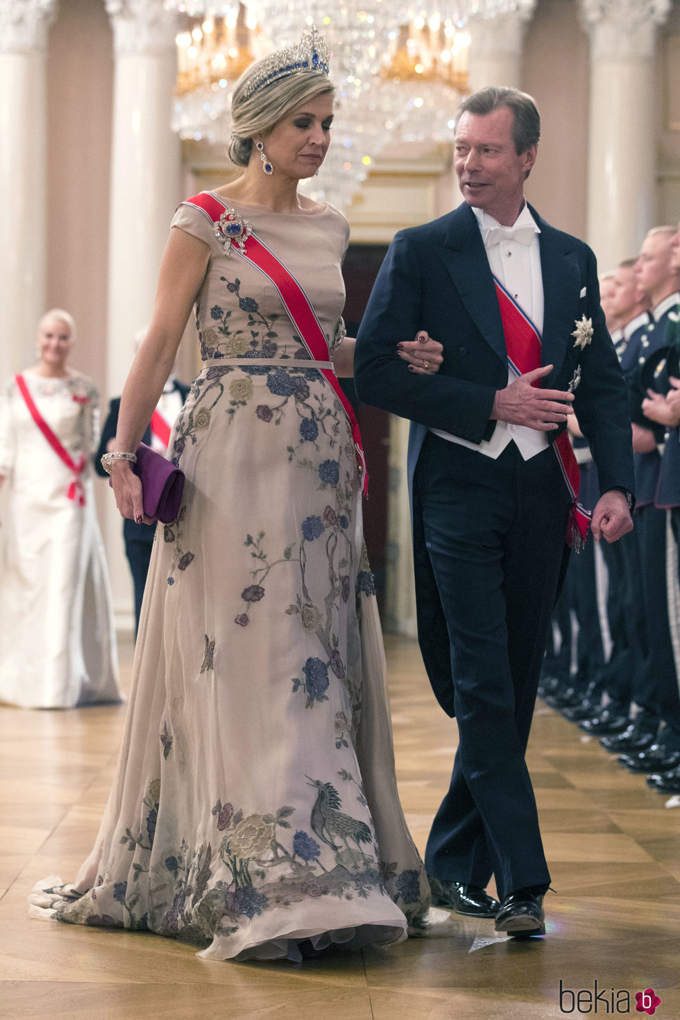 Máxima de Holanda y Enrique de Luxemburgo en una cena de gala por el 80 cumpleaños de los Reyes de Noruega