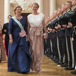 Ana Maria de Grecia y Mabel de Holanda en una cena de gala por el 80 cumpleaños de los Reyes de Noruega