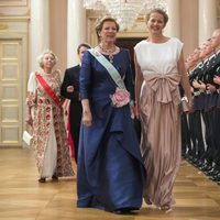 Ana Maria de Grecia y Mabel de Holanda en una cena de gala por el 80 cumpleaños de los Reyes de Noruega