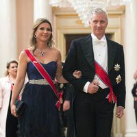 Marta Luisa de Noruega y Felipe de Bélgica en una cena de gala por el 80 cumpleaños de los Reyes de Noruega