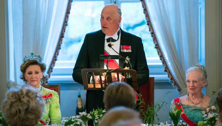 Harald de Noruega pronuncia un discurso por su 80 cumpleaños