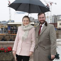 Guillermo y Estefanía de Luxemburgo en el 80 cumpleaños de Harald y Sonia de Noruega