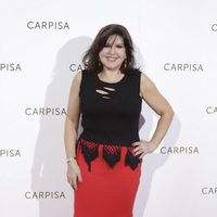 Loles León durante un evento de la marca de bolsos Carpisa