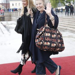 La princesa Beatriz de Holanda en el 80 cumpleaños de Harald y Sonia de Noruega