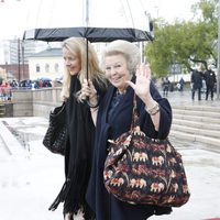 La princesa Beatriz de Holanda en el 80 cumpleaños de Harald y Sonia de Noruega