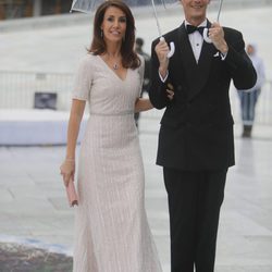 Joaquín y Marie de Dinamarca en la cena en honor a los Reyes de Noruega por su 80 cumpleaños