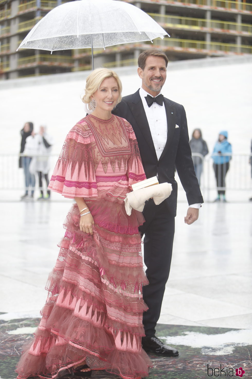 Pablo y Marie Chantal de Grecia en la cena en honor a los Reyes de Noruega por su 80 cumpleaños