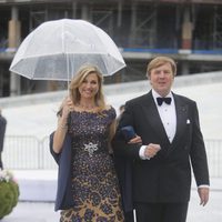 Guillermo Alejandro y Máxima de Holanda en la cena en honor a los Reyes de Noruega por su 80 cumpleaños