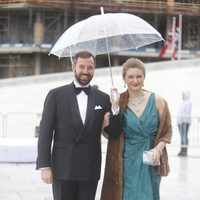 Guillermo y Estefanía de Luxemburgo en la cena en honor a los Reyes de Noruega por su 80 cumpleaños