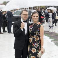 Victoria y Daniel de Suecia en la cena en honor a los Reyes de Noruega por su 80 cumpleaños