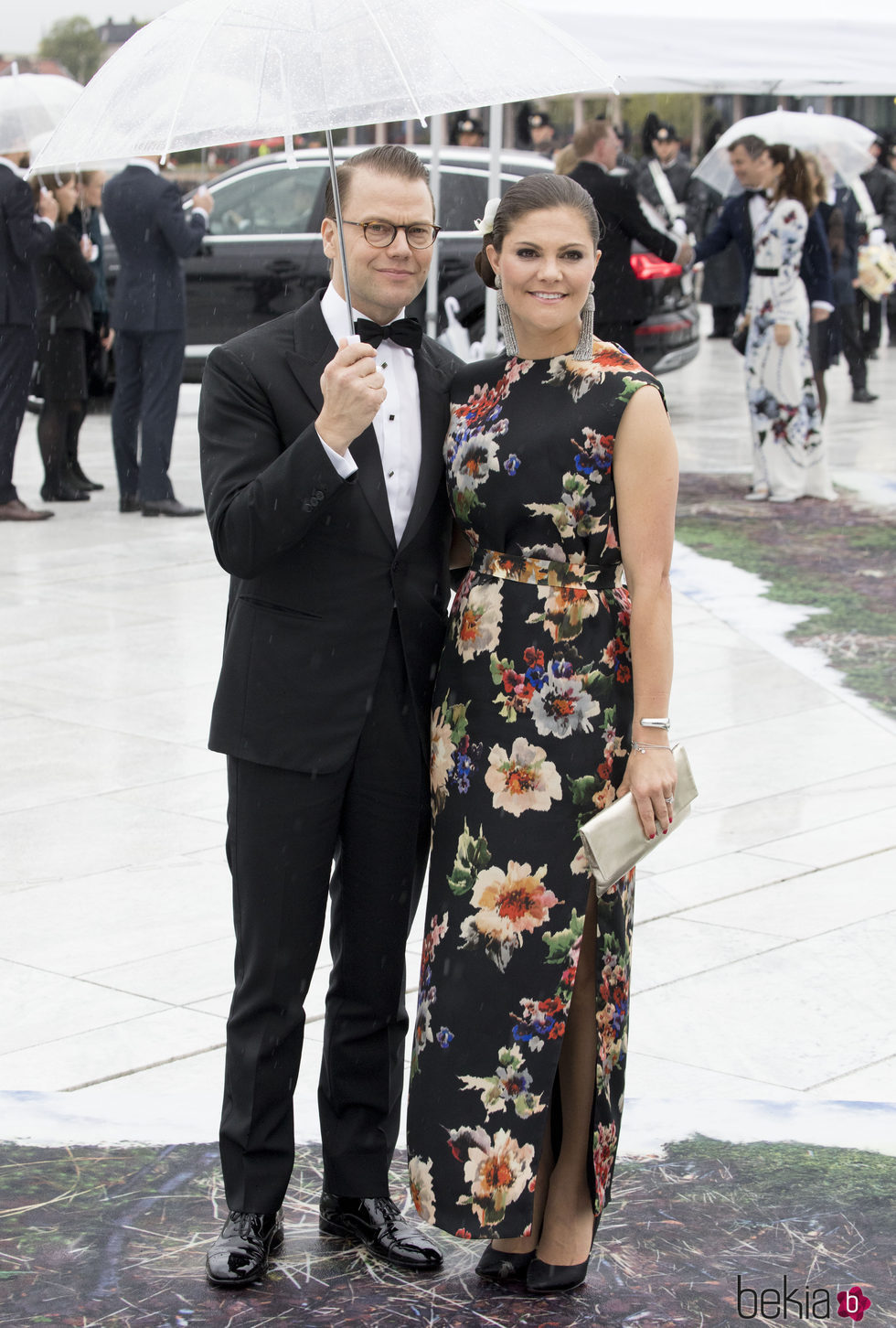 Victoria y Daniel de Suecia en la cena en honor a los Reyes de Noruega por su 80 cumpleaños