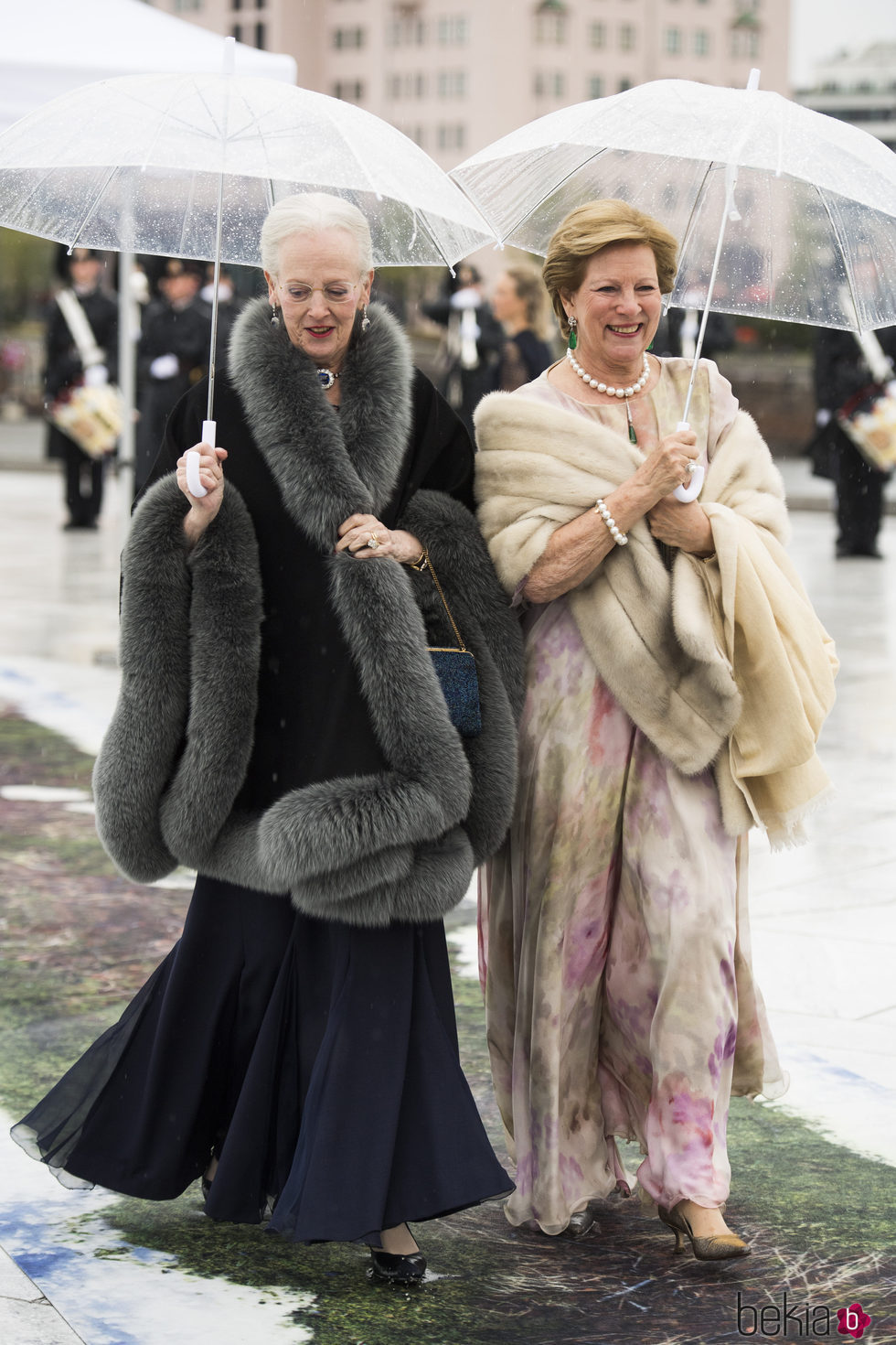 Margarita de Dinamarca y Ana María de Grecia en la cena en honor a los Reyes de Noruega por su 80 cumpleaños