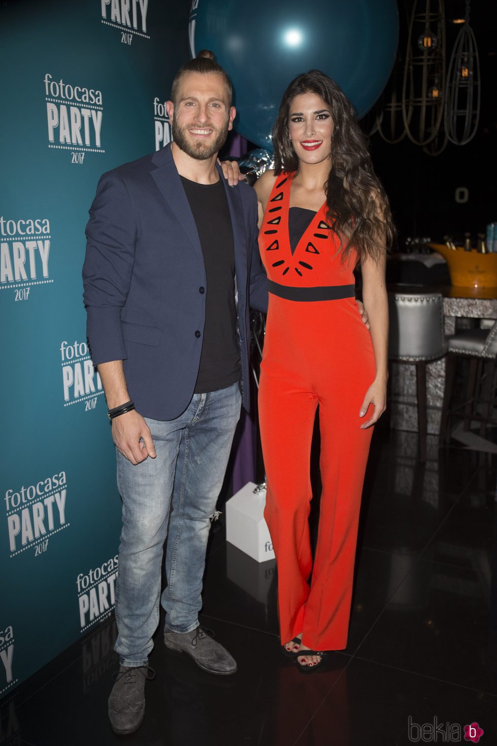 Lidia Torrent y Matías Roure durante el acto de Fotocasa Party en Madrid