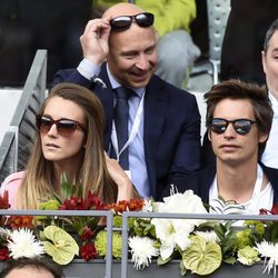 Carlos Baute y su mujer Astrid Klisans en el Open de Madrid 2017