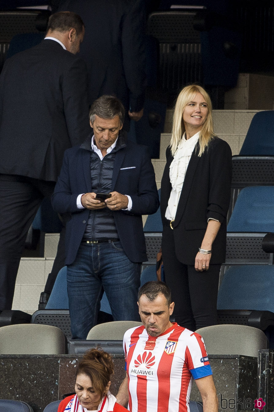 Valeria Mazza y Alejandro Gavriel en un partido de la Champions