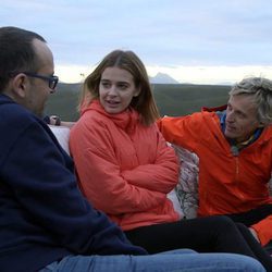 Jesús Calleja con Risto Mejide y Laura Escanes en 'Planeta Calleja'