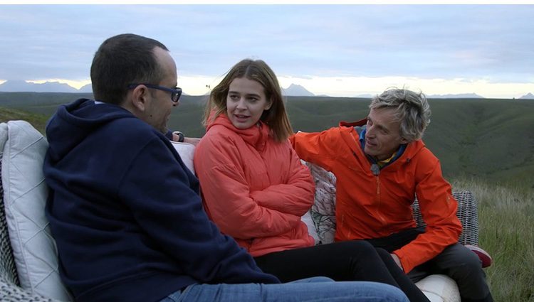 Jesús Calleja con Risto Mejide y Laura Escanes en 'Planeta Calleja'