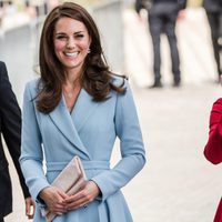 Kate Middleton y la Princesa Stephanie de Luxemburgo en un acto oficial