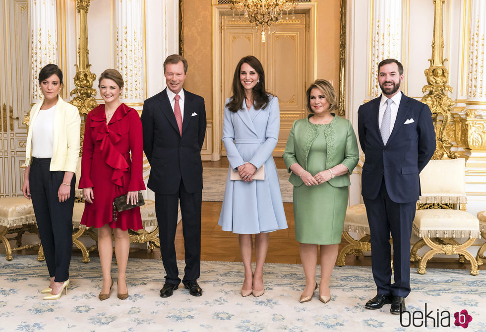 Kate Middleton recibida por los Príncipes y Duques de Luxemburgo