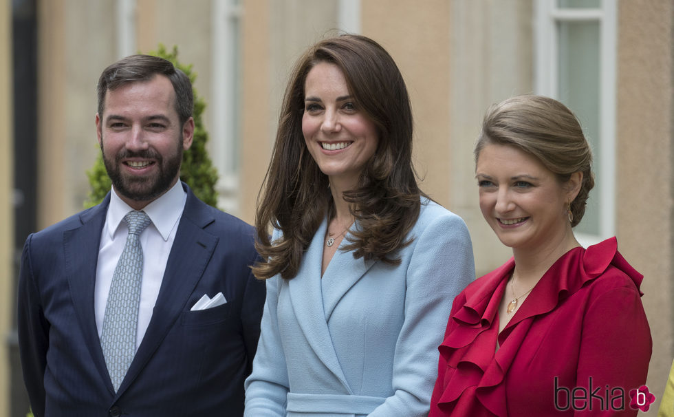 Kate Middleton con Guillermo y Stephanie de Luxemburgo