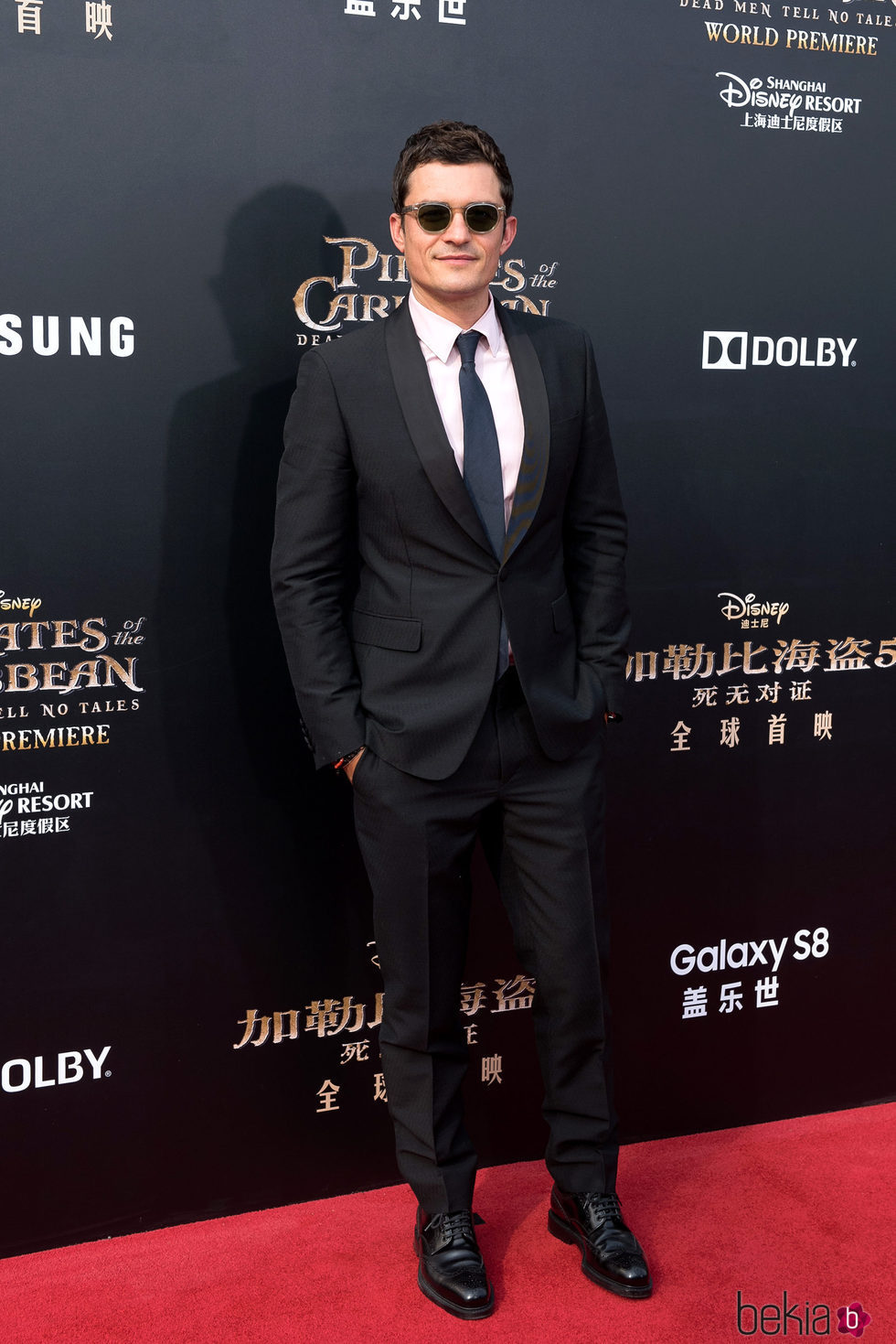 Orlando Bloom en la presentación de la nueva película de 'Piratas del Caribe'