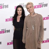 Aaron Carter y su pareja en el Festival Wango Tango 2017