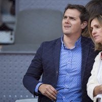 Albert Rivera y Beatriz Tajuelo en la semifinal del Open de Madrid 2017