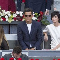 Paz Vega y su marido Orson Salazar en la semifinal del Open de Madrid 2017