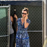 Penélope Cruz llegando al set de rodaje de 'American Crime Story' en Miami