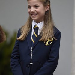 La Infanta Sofía, muy feliz en su Comunión