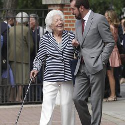 Menchu Álvarez del Valle y Jesús Ortiz en la Comunión de la Infanta Sofía