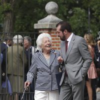 Menchu Álvarez del Valle y Jesús Ortiz en la Comunión de la Infanta Sofía