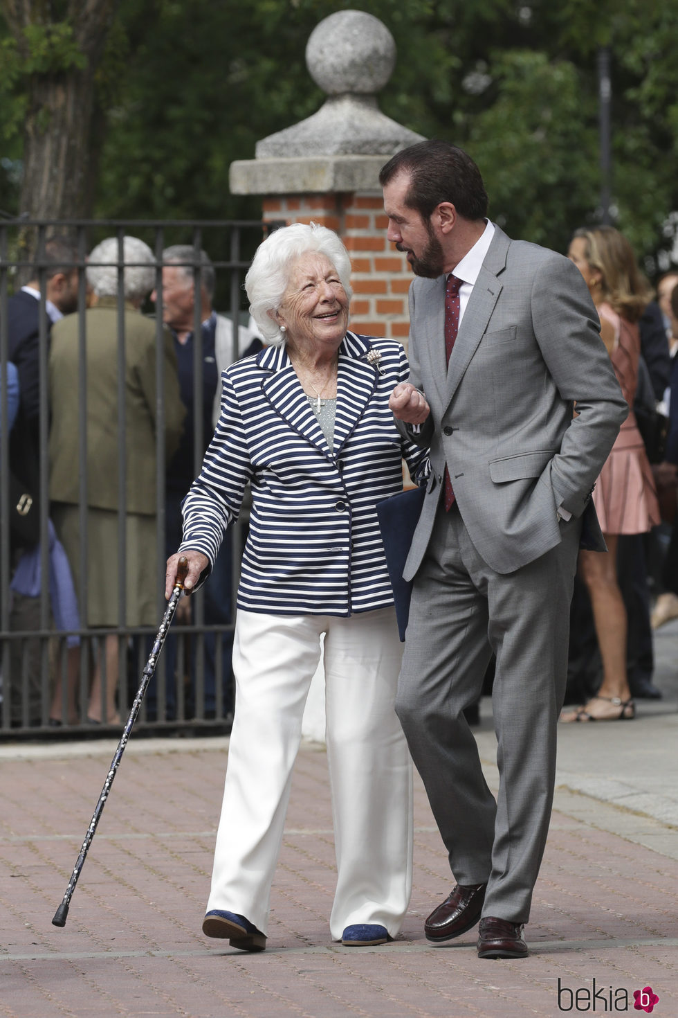 Menchu Álvarez del Valle y Jesús Ortiz en la Comunión de la Infanta Sofía