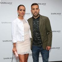 Jordi Alba y Romarey Ventura en la inauguración de la tienda de Antonella Roccuzzo y Sofía Balbi