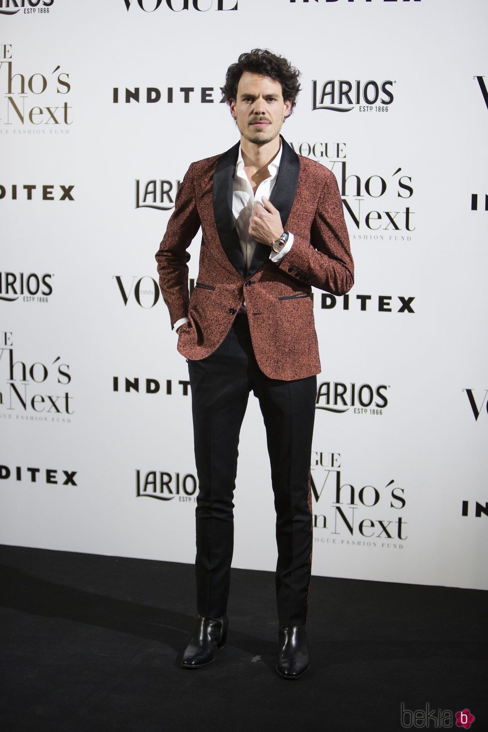 Juan Avellaneda en la fiesta Vogue Who's on next 2017