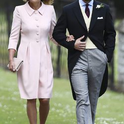 Carole y James Middleton acudiendo a la boda de Pippa Middleton