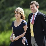 La Princesa Eugenia de York  y Jack Brooksbank en la boda de Pippa Middleton