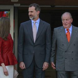 Los Reyes Felipe y Letizia y el Rey Juan Carlos en el 40 aniversario de la Fundación Reina Sofía