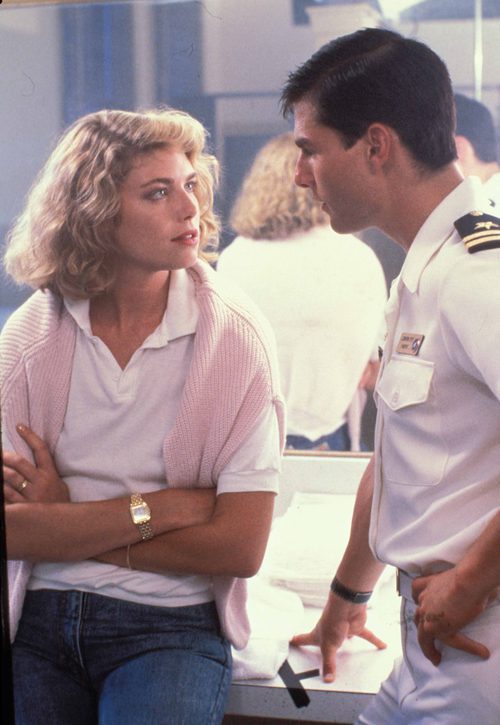 Tom Cruise y Kelly McGillis en 'Top Gun'