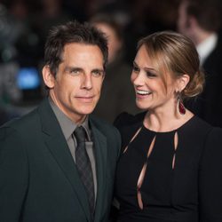 Ben Stiller y Christine Taylor en la premiere de 'Noche en el museo'