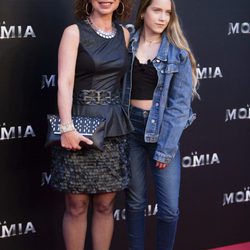 Vicky Larraz en la presentación de 'La Momia' en Madrid