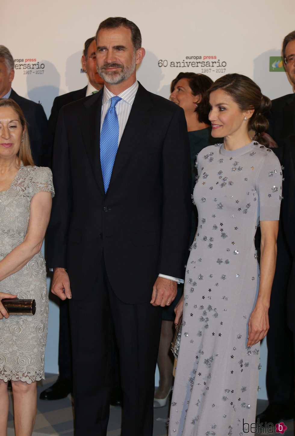 Los Reyes Felipe y Letizia en el 60 aniversario de Europa Press