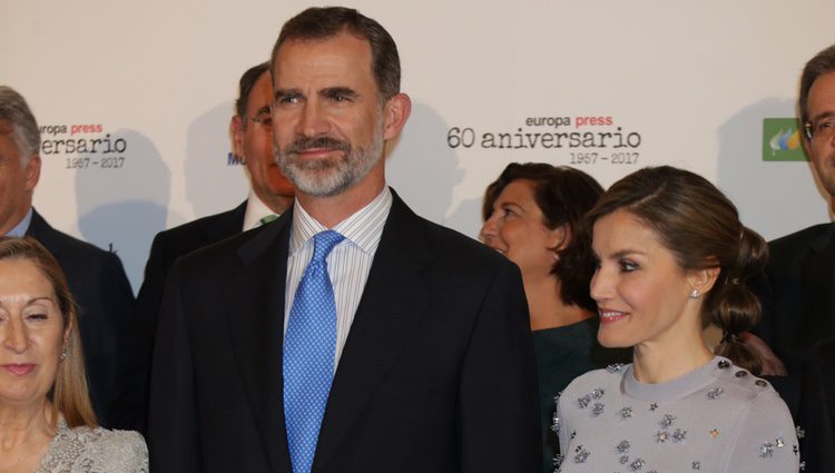 Los Reyes Felipe y Letizia en el 60 aniversario de Europa Press