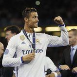 Cristiano Ronaldo celebrando la victoria del Real Madrid en la Champions 2017